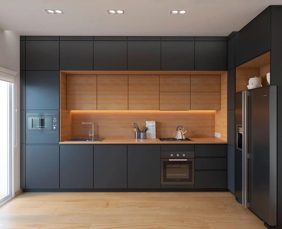 نکات طراحی آشپزخانه با رنگ مشکی و تم تیره