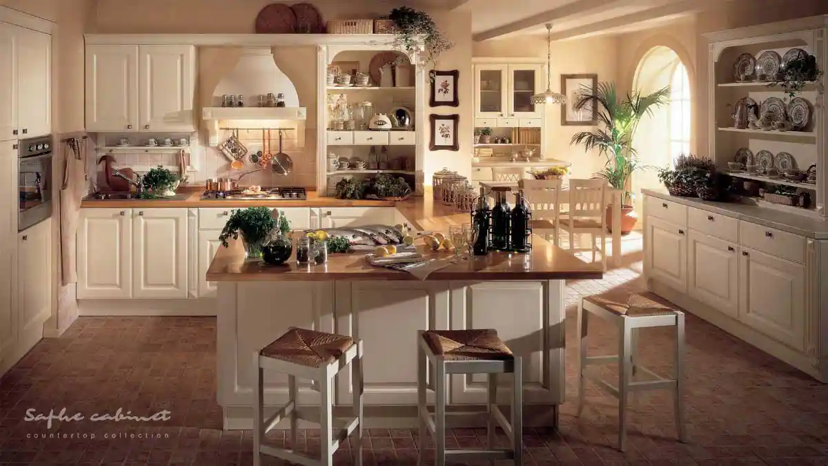 آراستگی آشپزخانه با کابینت مناسب و خوش‌رنگ و طرح