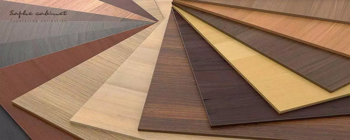 تنوع رنگ و جنس صفحه‌های چوبی کابینت